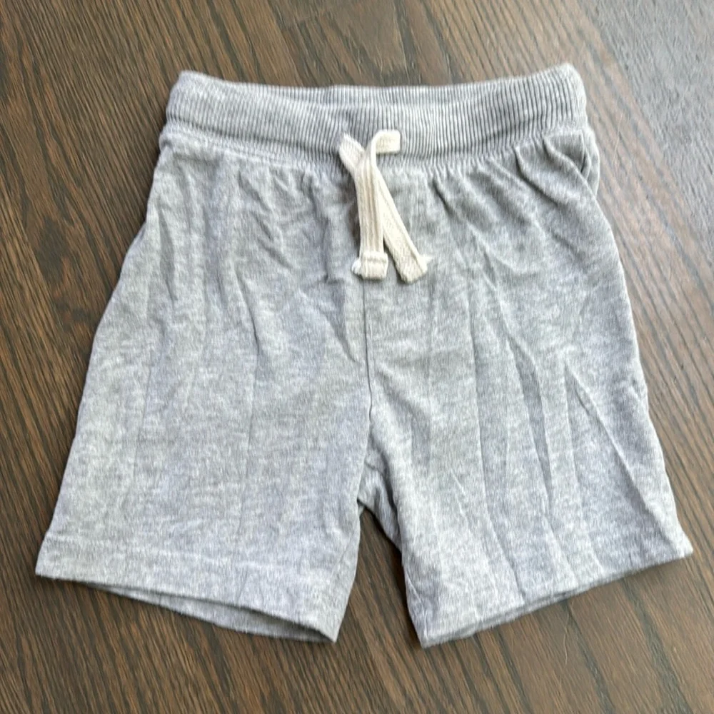 Old Navy 🇺🇸 Light Gray/Americana Print Functional Drawstring Pull-On Short Set